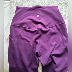 NWT Lululemon purple 25" Align Leggings size 4